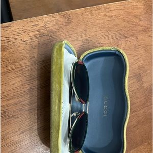 Gucci metal aviator sunglasses